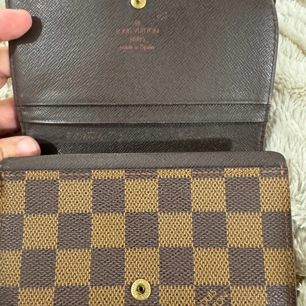 Louis Vuitton Damier Ebene Wallet | Classic Canvas | Authentic